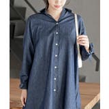 リボン袖デニムシャツチュニック | rps | 詳細画像14