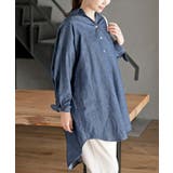 リボン袖デニムシャツチュニック | rps | 詳細画像15