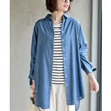 リボン袖デニムシャツチュニック | rps | 詳細画像6