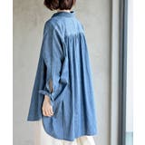 リボン袖デニムシャツチュニック | rps | 詳細画像8