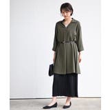 ７分袖スキッパーシャツワンピース | rps | 詳細画像10 