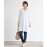 ７分袖スキッパーシャツワンピース | rps | 詳細画像21 