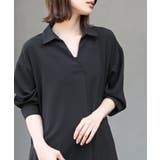 ７分袖スキッパーシャツワンピース | rps | 詳細画像27 