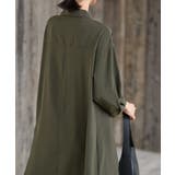 ７分袖スキッパーシャツワンピース | rps | 詳細画像8 