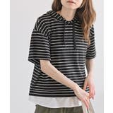 ボーダー | フェイクレイヤードカットパーカー | rps