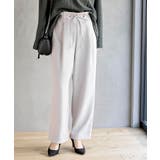 オフベージュ | ハイウエストハトメタックパンツ | rps