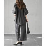 スキッパーブラウスｘイージーパンツセットアップ | rps | 詳細画像4 