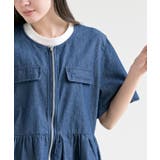 ハーフスリーブデニムペプラムジャケット | rps | 詳細画像14 