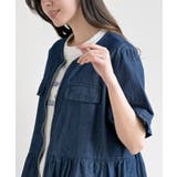 ハーフスリーブデニムペプラムジャケット | rps | 詳細画像15 