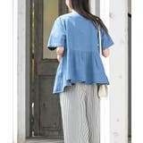 ハーフスリーブデニムペプラムジャケット | rps | 詳細画像4 