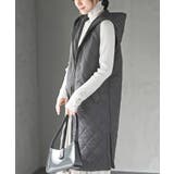 CHACグレー | キルトフードＺＩＰロングベスト | rps