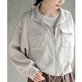 アイボリー | ふくれジャガードアウトポケットブルゾン | rps