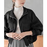 ブラック | ふくれジャガードアウトポケットブルゾン | rps