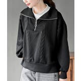 ブラック | ふくれジャガードフェイクレイヤードプルオーバー | rps