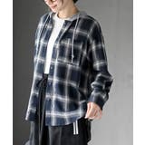フードツキチェックシャツ | rps | 詳細画像1