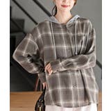 フードツキチェックシャツ | rps | 詳細画像17