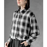 ブラック | 裾ドロストチェックシャツ | rps