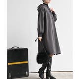 グレー | 裏起毛パーカーワンピース | rps