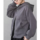 裏起毛ショートジップパーカー | rps | 詳細画像15 