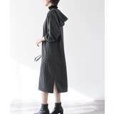 ケーブル柄パーカーワンピース | rps | 詳細画像15 