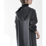 ケーブル柄パーカーワンピース | rps | 詳細画像18 