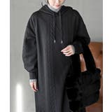 ケーブル柄パーカーワンピース | rps | 詳細画像26 