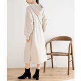 ケーブル柄パーカーワンピース | rps | 詳細画像4 