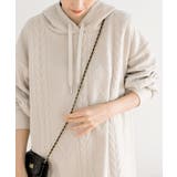 ケーブル柄パーカーワンピース | rps | 詳細画像6 