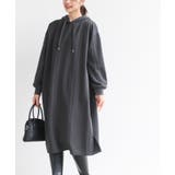 グレー | ケーブル柄パーカーワンピース | rps