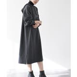 CHACグレー | ケーブル柄パーカーワンピース | rps