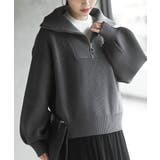 グレー | フロントＺＩＰフェイクニットプルオーバー | rps