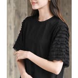 フリルジャガードスリーブ半袖Ｔｅｅ | rps | 詳細画像16 