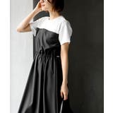 カットレイヤー風ドッキングバルーンワンピース | rps | 詳細画像18 