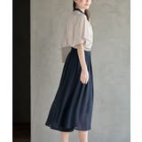 フロントタックバイカラーフレアー袖ブラウス | rps | 詳細画像13 