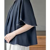 フロントタックバイカラーフレアー袖ブラウス | rps | 詳細画像25 