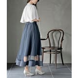 フロントタックバイカラーフレアー袖ブラウス | rps | 詳細画像30 