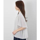 フロントタックバイカラーフレアー袖ブラウス | rps | 詳細画像35 