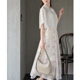 フロントタックバイカラーフレアー袖ブラウス | rps | 詳細画像5 