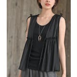 ブラック | 光沢シアーリボンベスト | rps