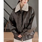 ティペット付き合皮ブルゾン | rps | 詳細画像1 