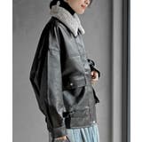 ティペット付き合皮ブルゾン | rps | 詳細画像11 