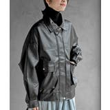 ティペット付き合皮ブルゾン | rps | 詳細画像12 