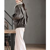 ティペット付き合皮ブルゾン | rps | 詳細画像17 