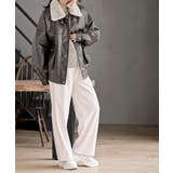 ティペット付き合皮ブルゾン | rps | 詳細画像19 