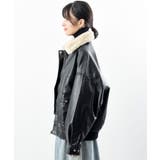 ティペット付き合皮ブルゾン | rps | 詳細画像24 