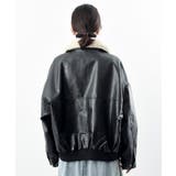 ティペット付き合皮ブルゾン | rps | 詳細画像25 