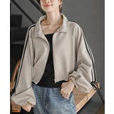 リボン袖スエードポンチトラックジャケット | rps | 詳細画像14 