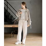 リボン袖スエードポンチトラックジャケット | rps | 詳細画像18 