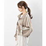 リボン袖スエードポンチトラックジャケット | rps | 詳細画像26 