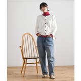 リボン刺繍＆ハートボタンクルーネックカーディガン | rps | 詳細画像2 